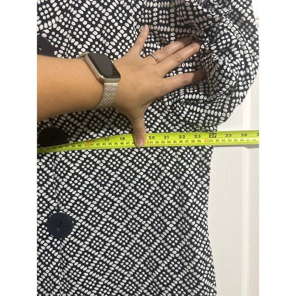 NWT JM Collection Women’s 3 button printed business casual Navy Jacket Size XL - Picture 10 of 10